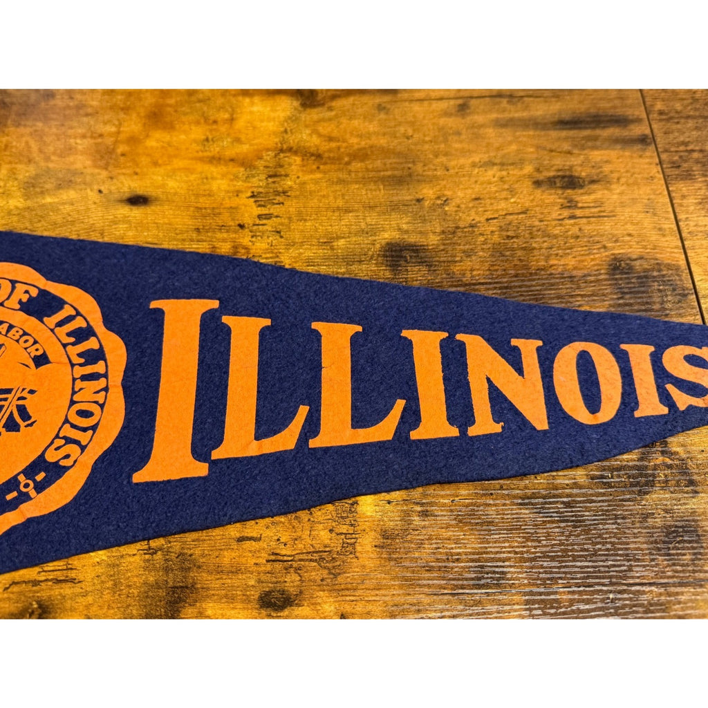 Vintage University of Illinois pennant