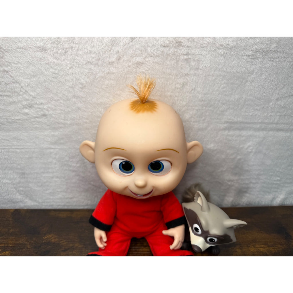 The Incredibles 2 baby Jack Jack and raccoon works