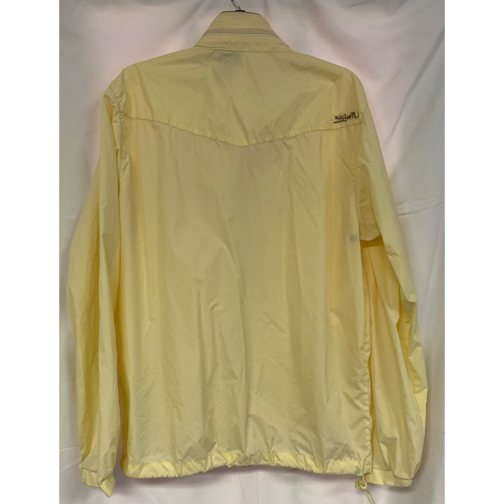Quiksilver pale yellow windbreaker size M