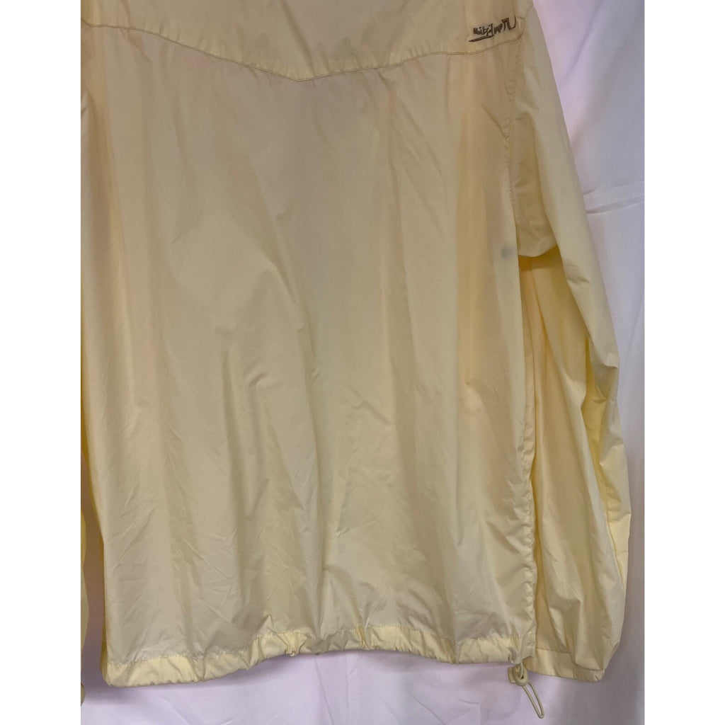 Quiksilver pale yellow windbreaker size M