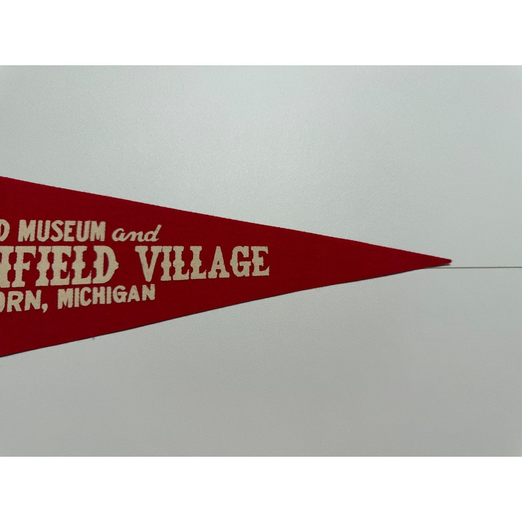 Vintage Henry Ford Museum and Greenfield Village Dearborn, Michigan pennant