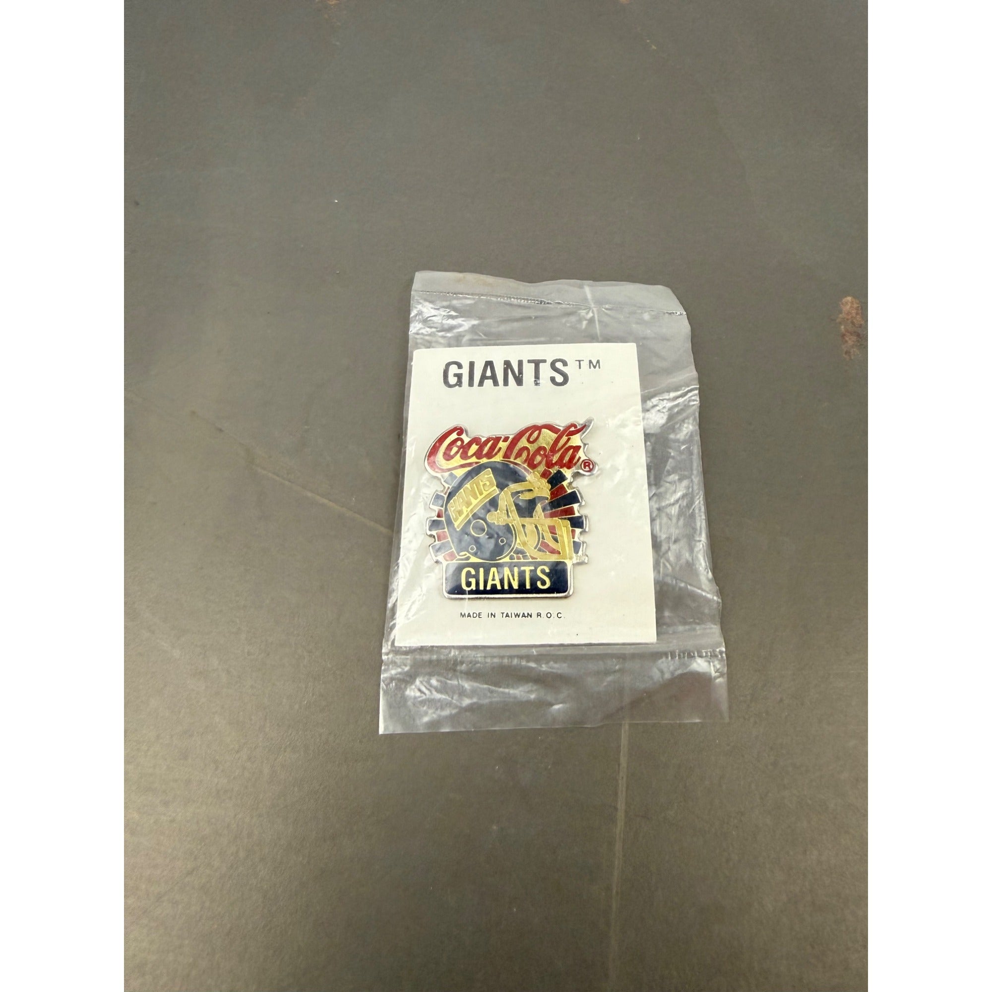 New Coca-Cola Giants Collectible Enamel Pin With Helmet Design