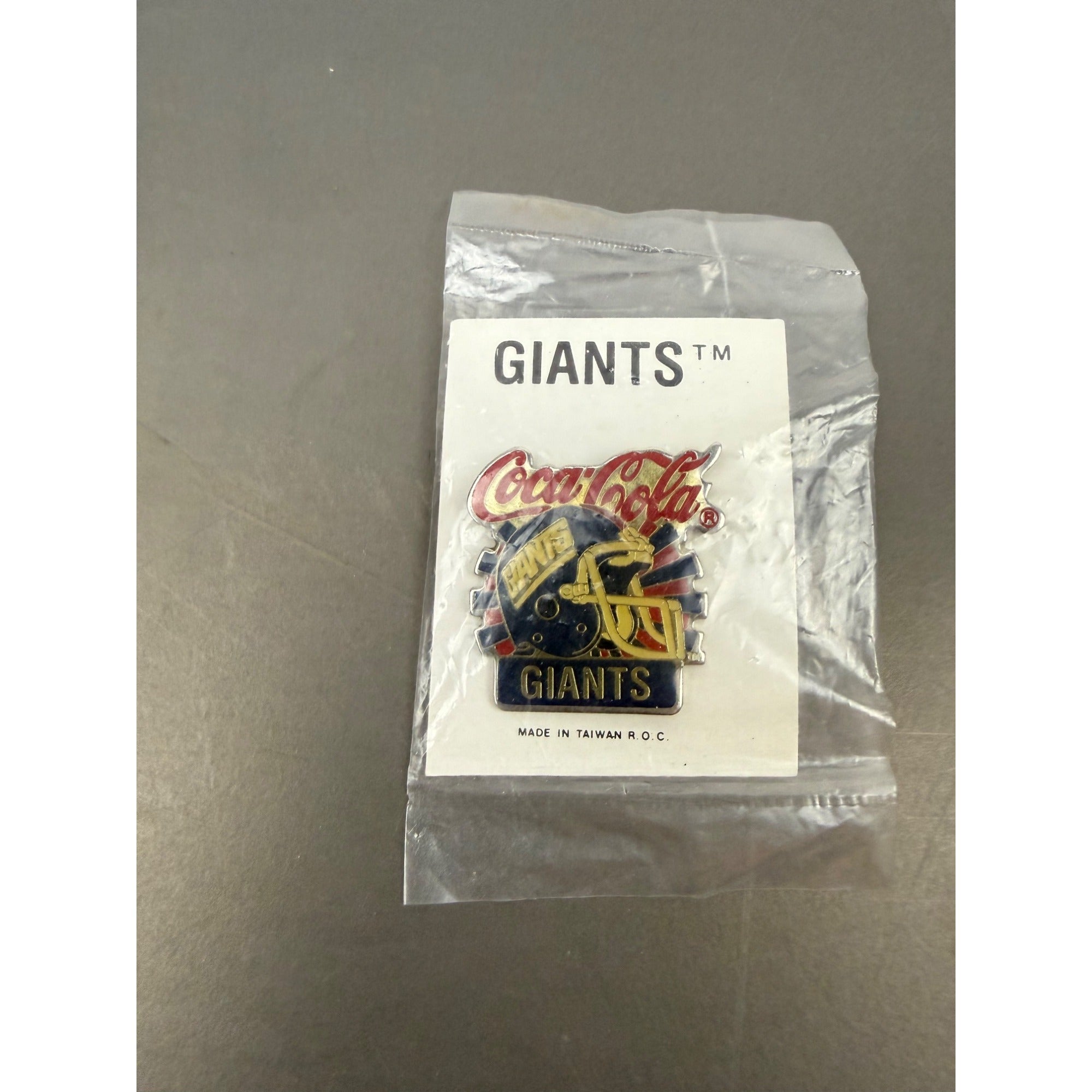 New Coca-Cola Giants Collectible Enamel Pin With Helmet Design