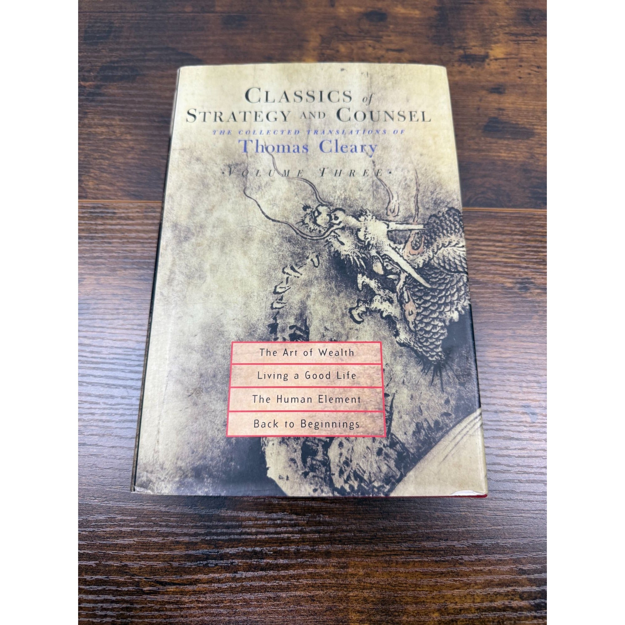 Classics Of Strategy And Counsel Volume Three By Thomas Cleary Hardcover