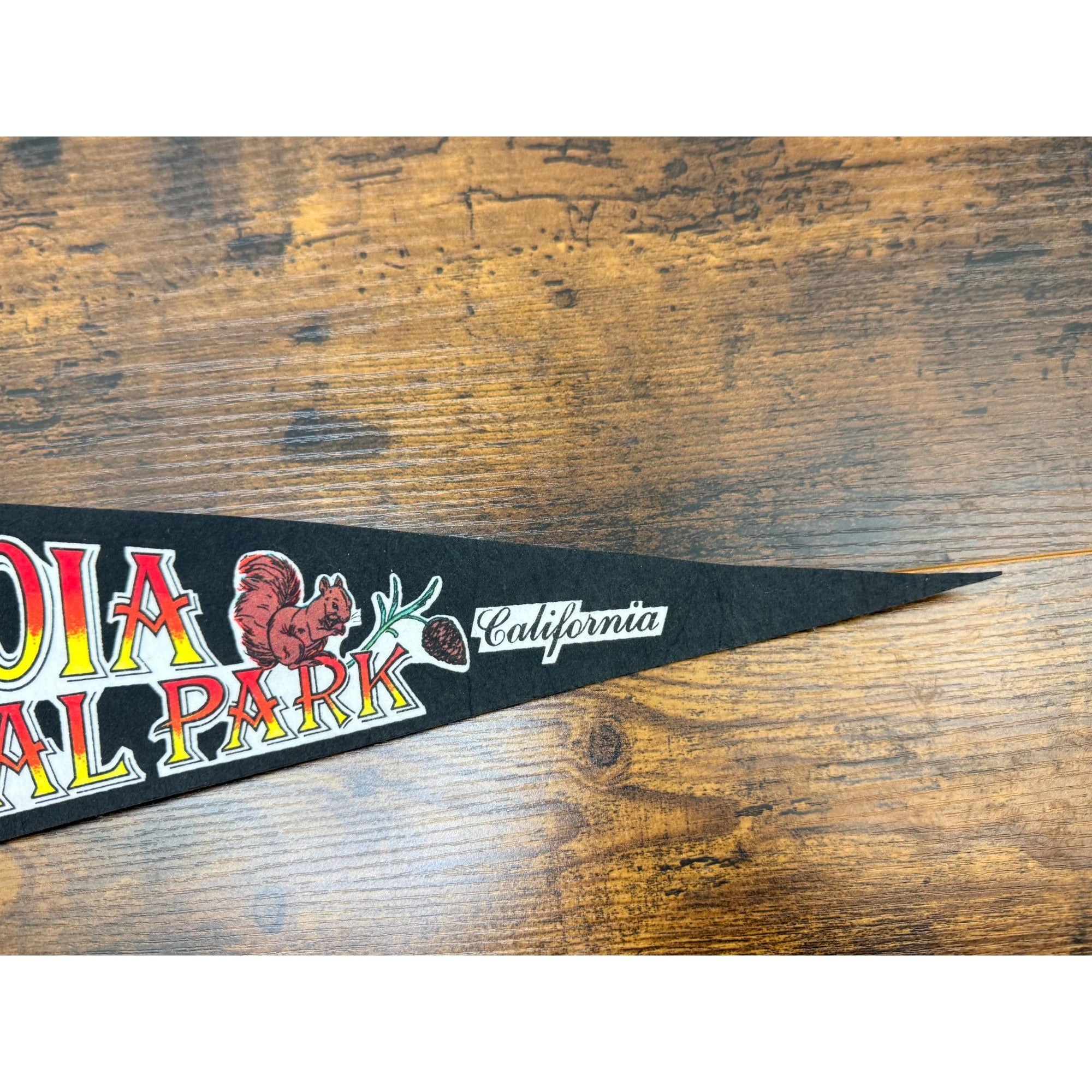 Sequoia National Park Vintage Felt Pennant California Souvenir Made In USA