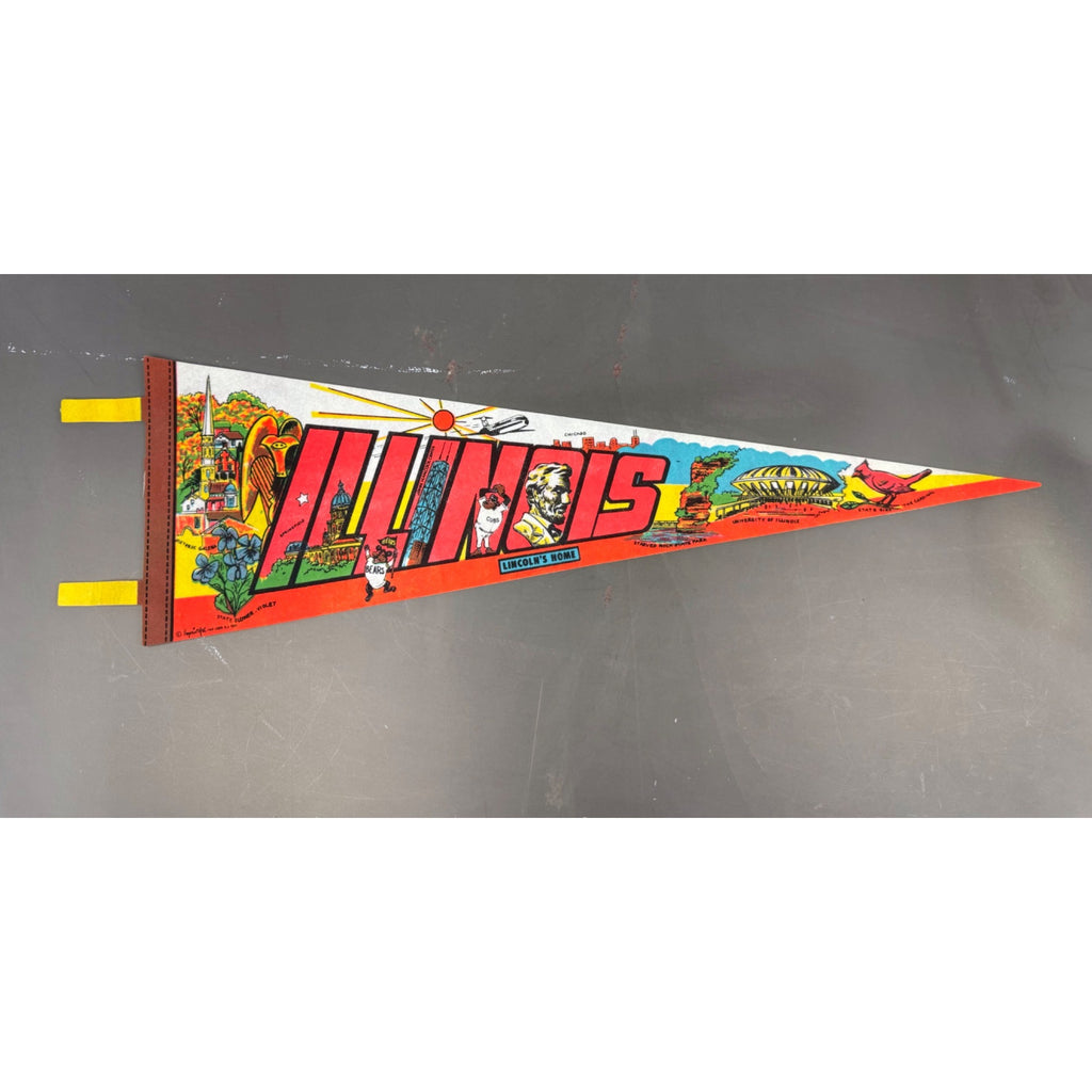 Vintage Illinois State pennant