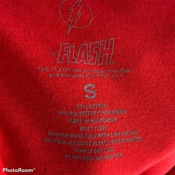 The Flash Symbol Logo DC Comics Junior Racer Back Tank Top Size Small