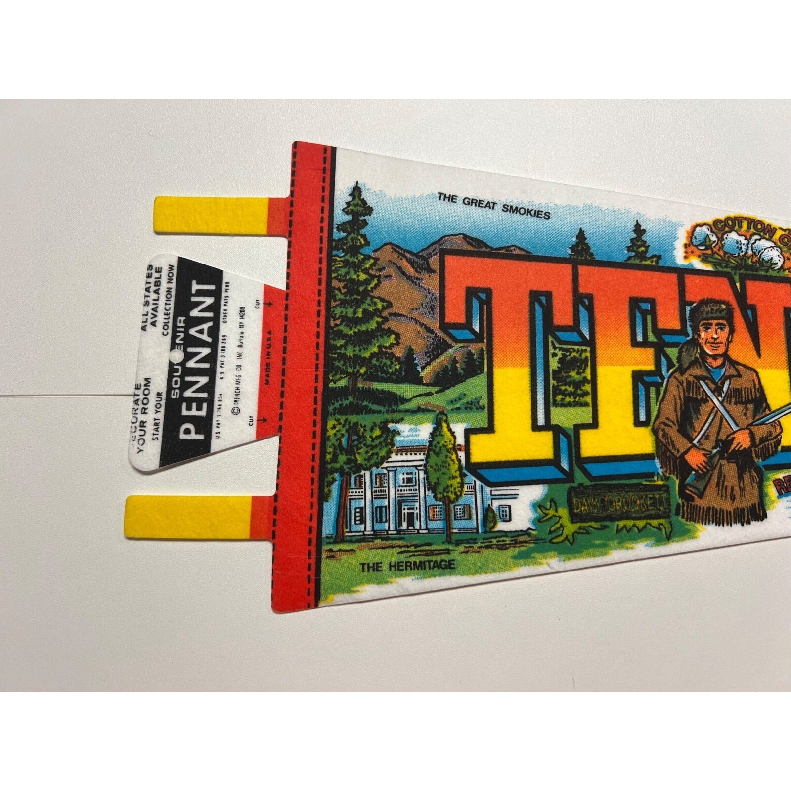 Vintage Tennessee pennant Made in USA