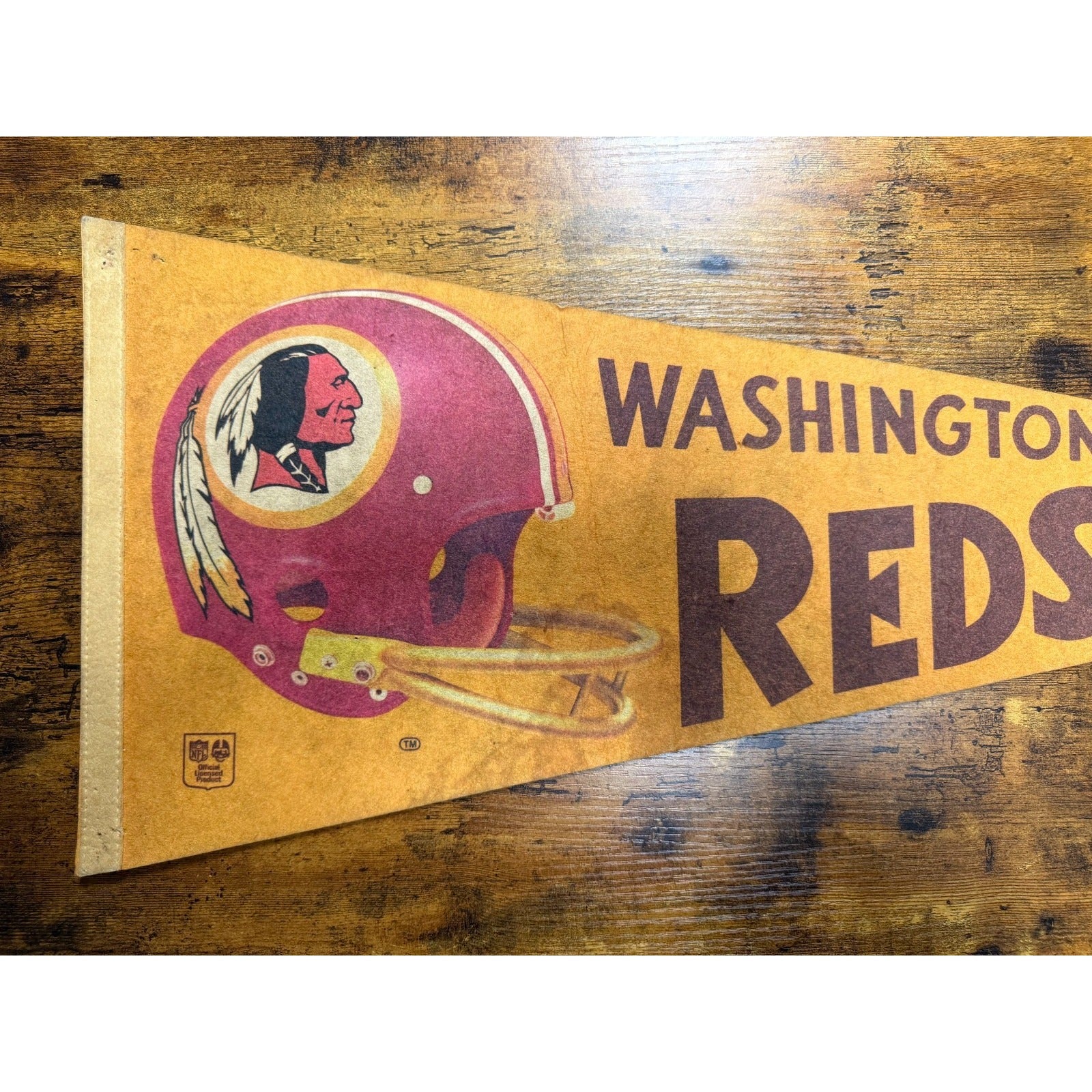 Vintage NFL Washington Redskins pennant
