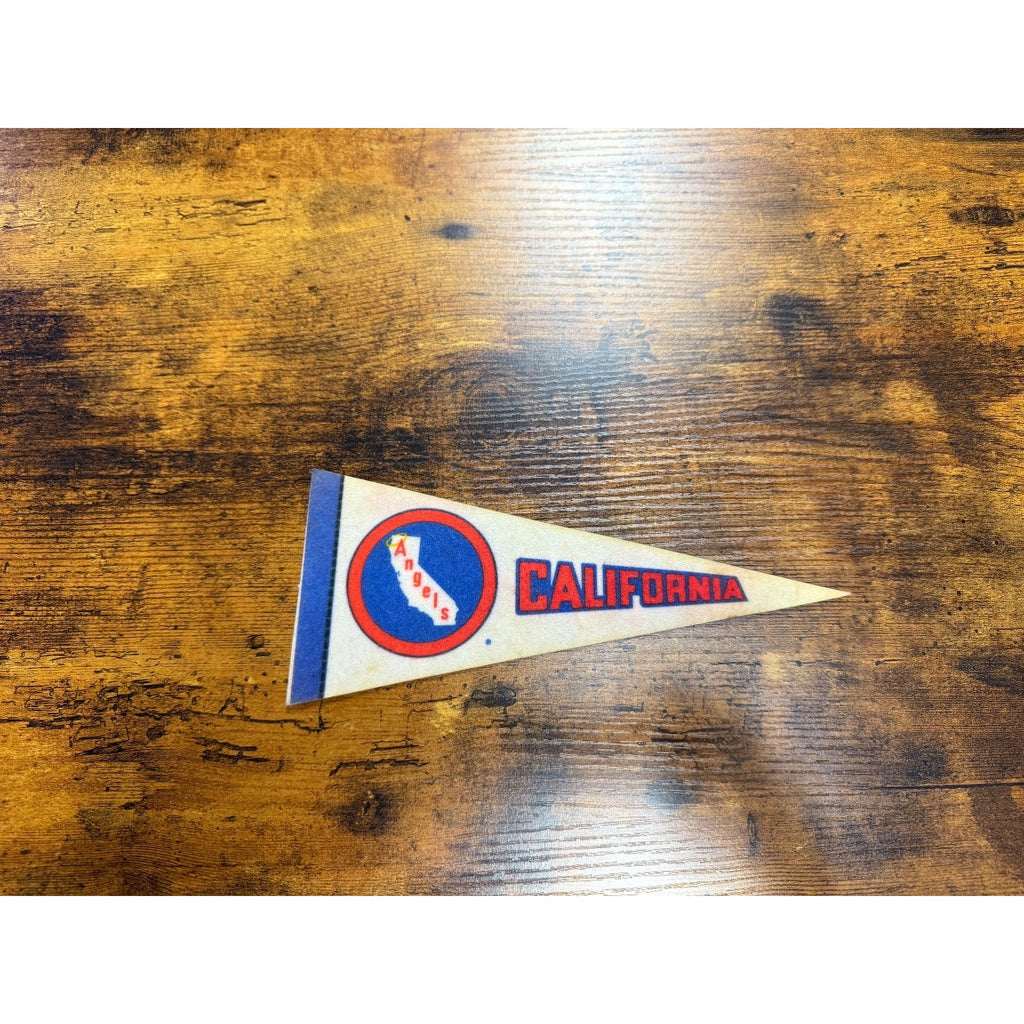Vintage California Angels baseball pennant