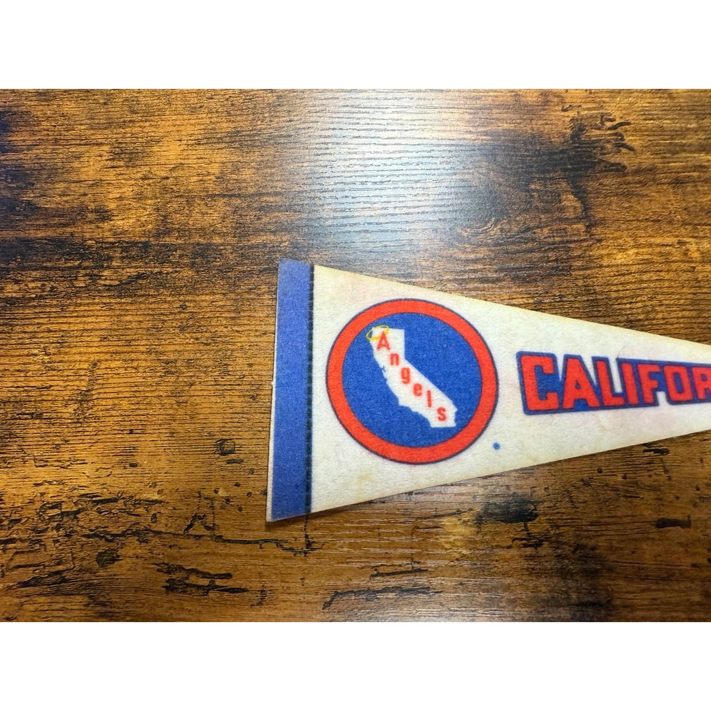 Vintage California Angels baseball pennant