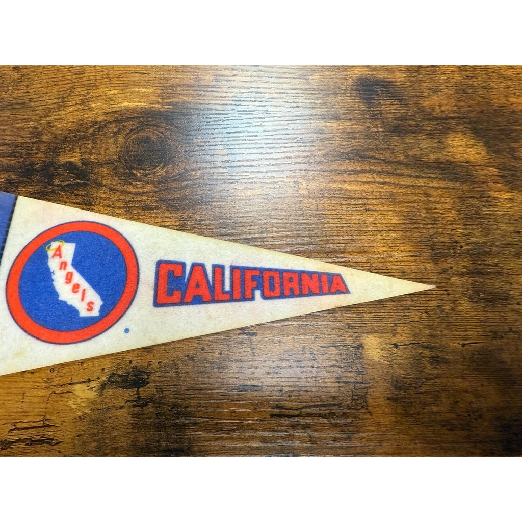 Vintage California Angels baseball pennant