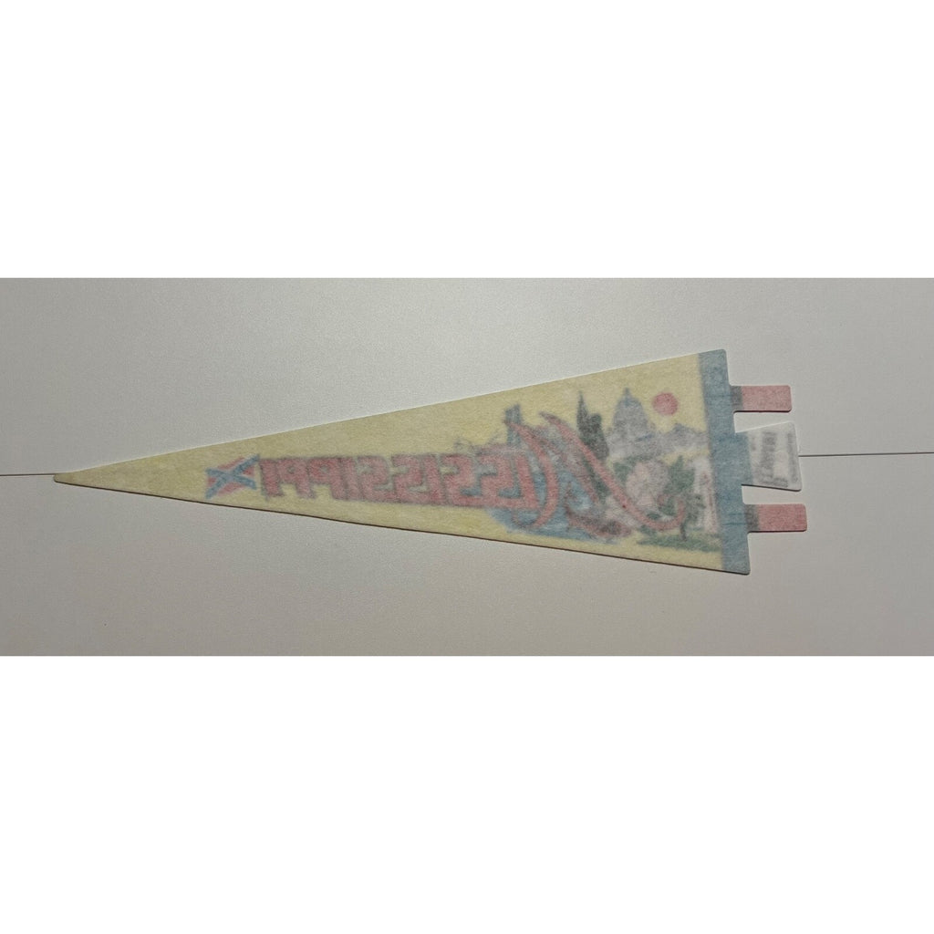 Vintage Mississippi mini pennant Made in USA