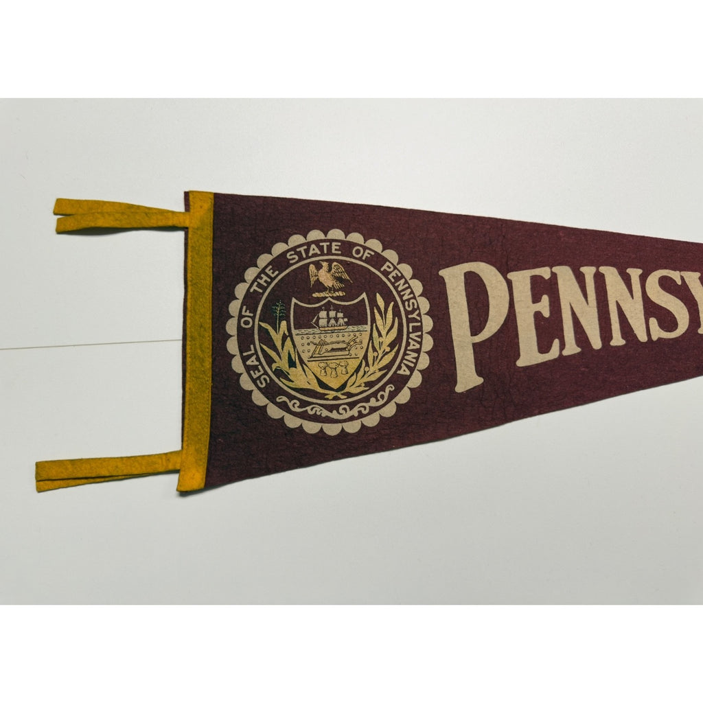 Vintage Pennsylvania state seal pennant