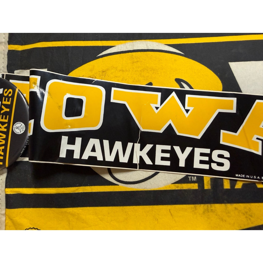 Vintage University of Iowa Hawkeyes Team Fan Pak