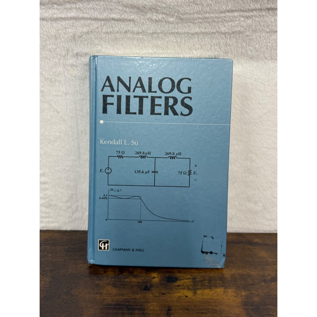 Analog Filters By Kendall L. Su Hardcover Chapman & Hall 1994 Edition