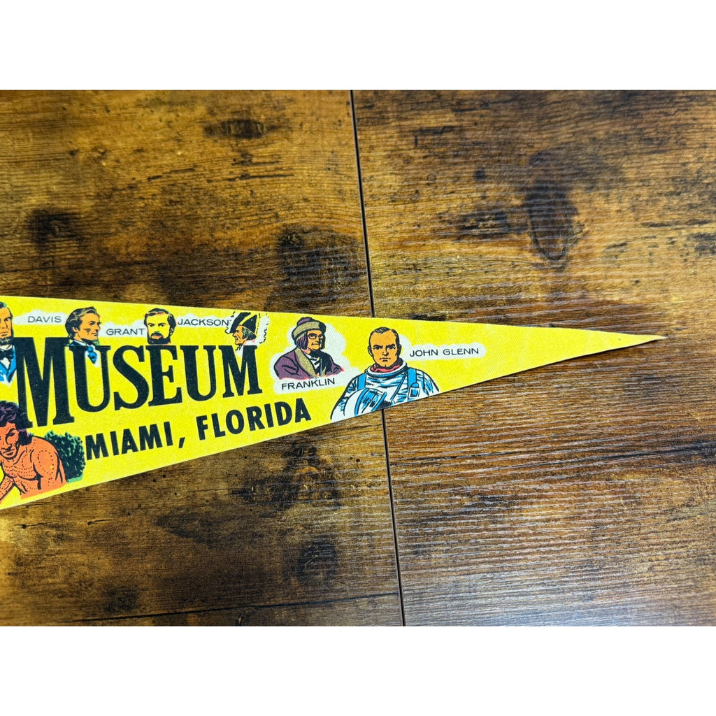 Vintage Miami Wax Museum Miami, Florida pennant