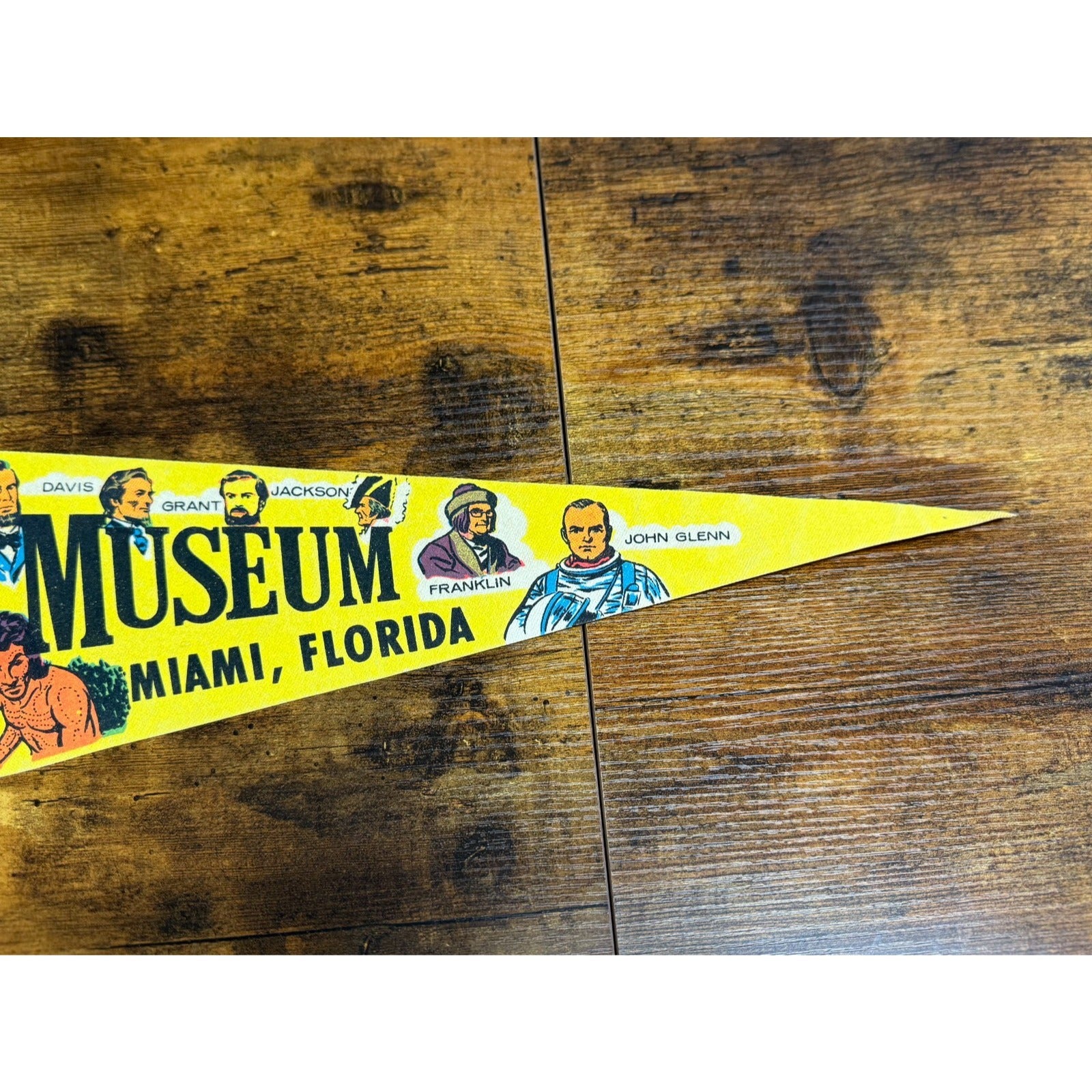 Vintage Miami Wax Museum Miami, Florida pennant
