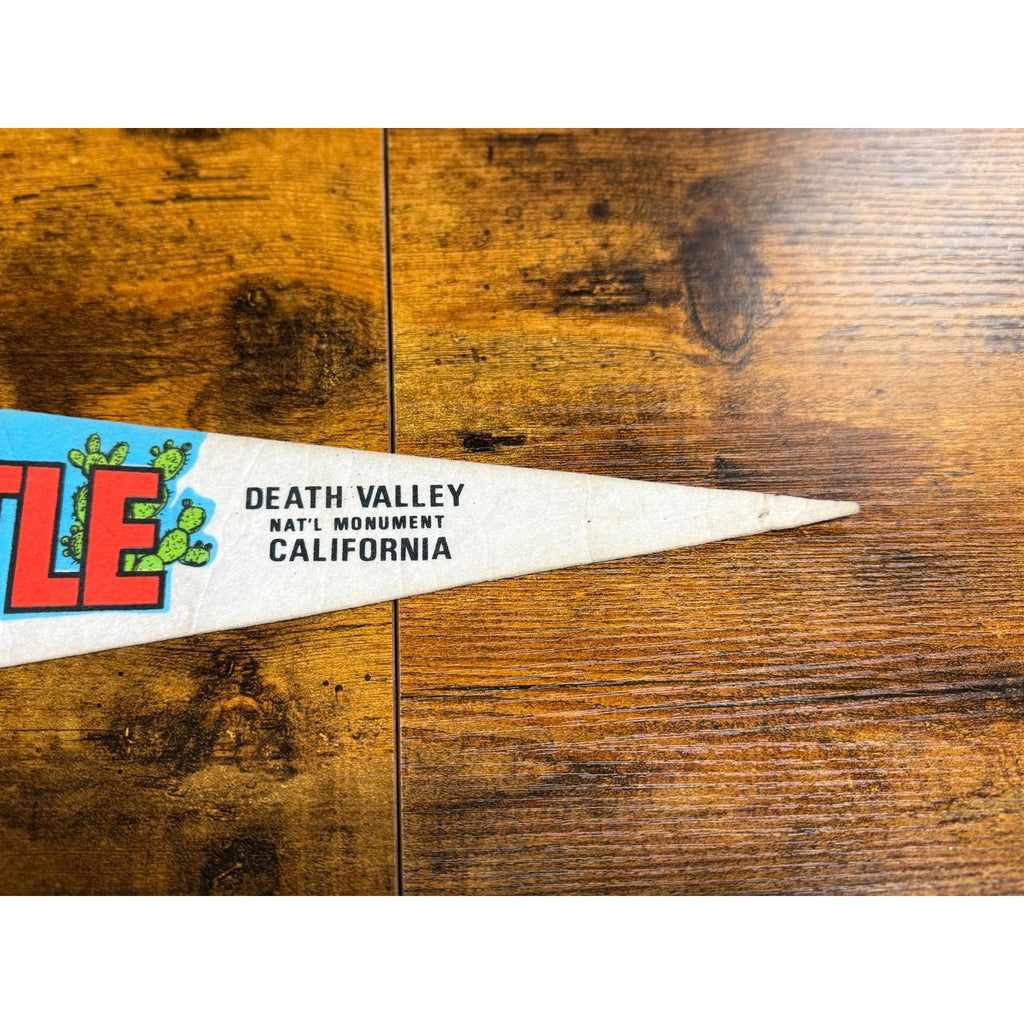 Vintage Scottys Castle Death Valley National Monument California Souvenir Pennant
