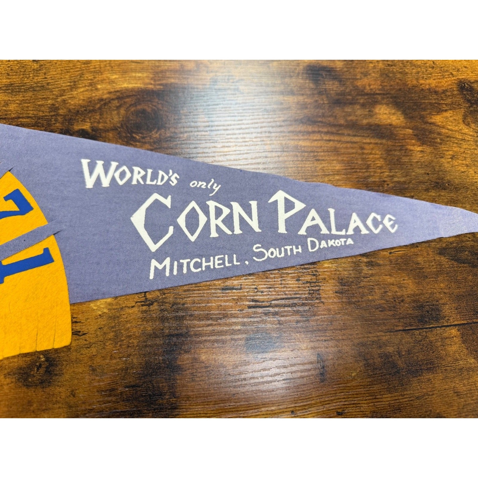Vintage 1971 World's only Corn Palace Mitchell, South Dakota pennant