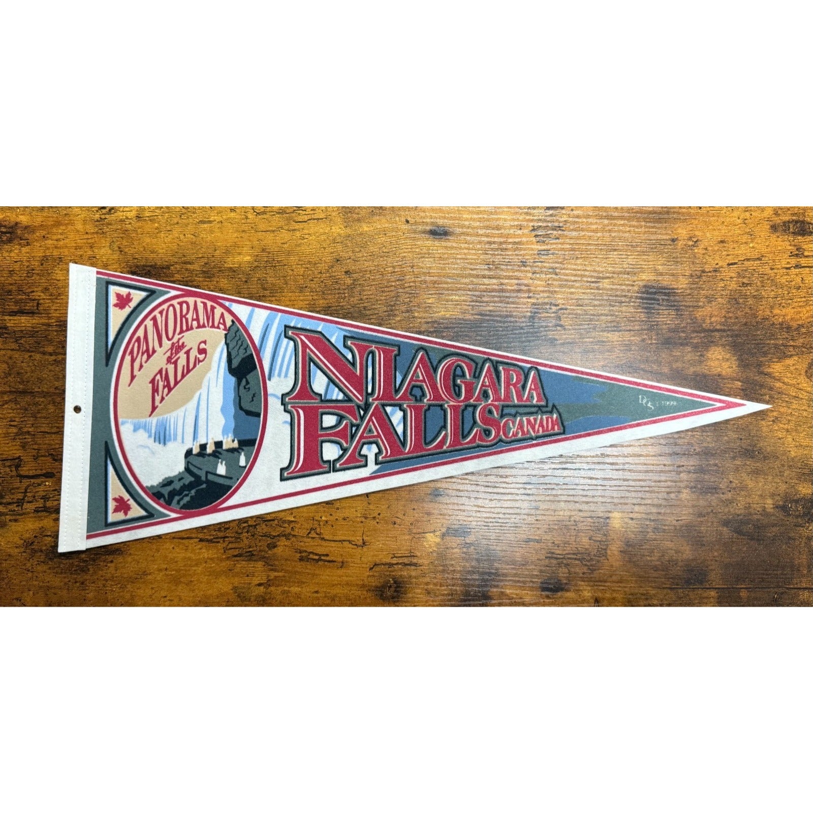 Vintage 1999 Niagara Falls, Canada Panorama of the Falls pennant