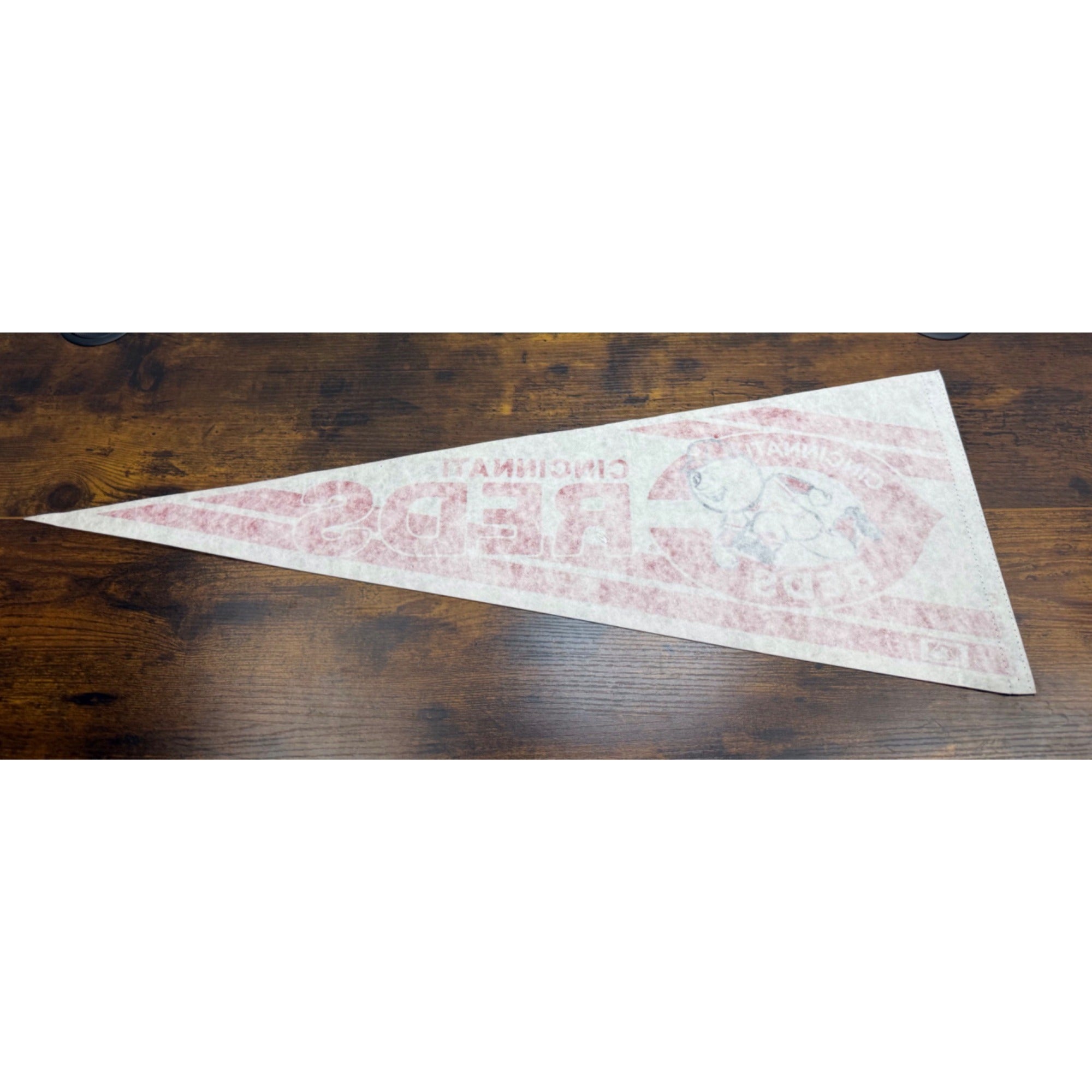 Cincinnati Reds Vintage Felt Pennant MLB Baseball Memorabilia 30 inches