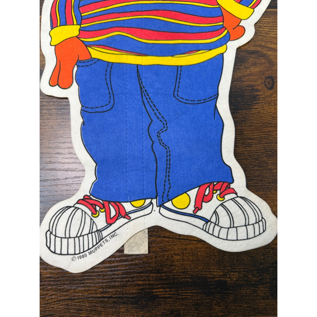 Vintage 1980 Sesame Street Live Ernie Paperboard Stand-Up Character Display