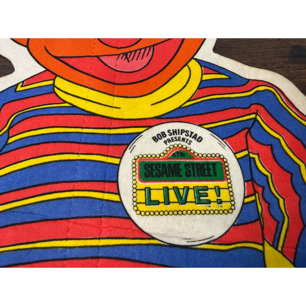 Vintage 1980 Sesame Street Live Ernie Paperboard Stand-Up Character Display
