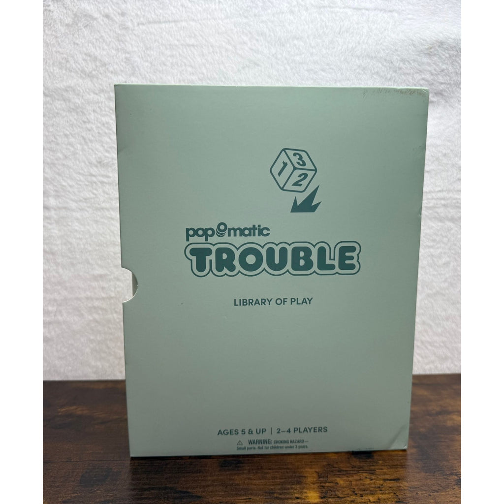 Pop-O-Matic Trouble Board Game Library Of Play Edition Ages 5+ 2-4 Players