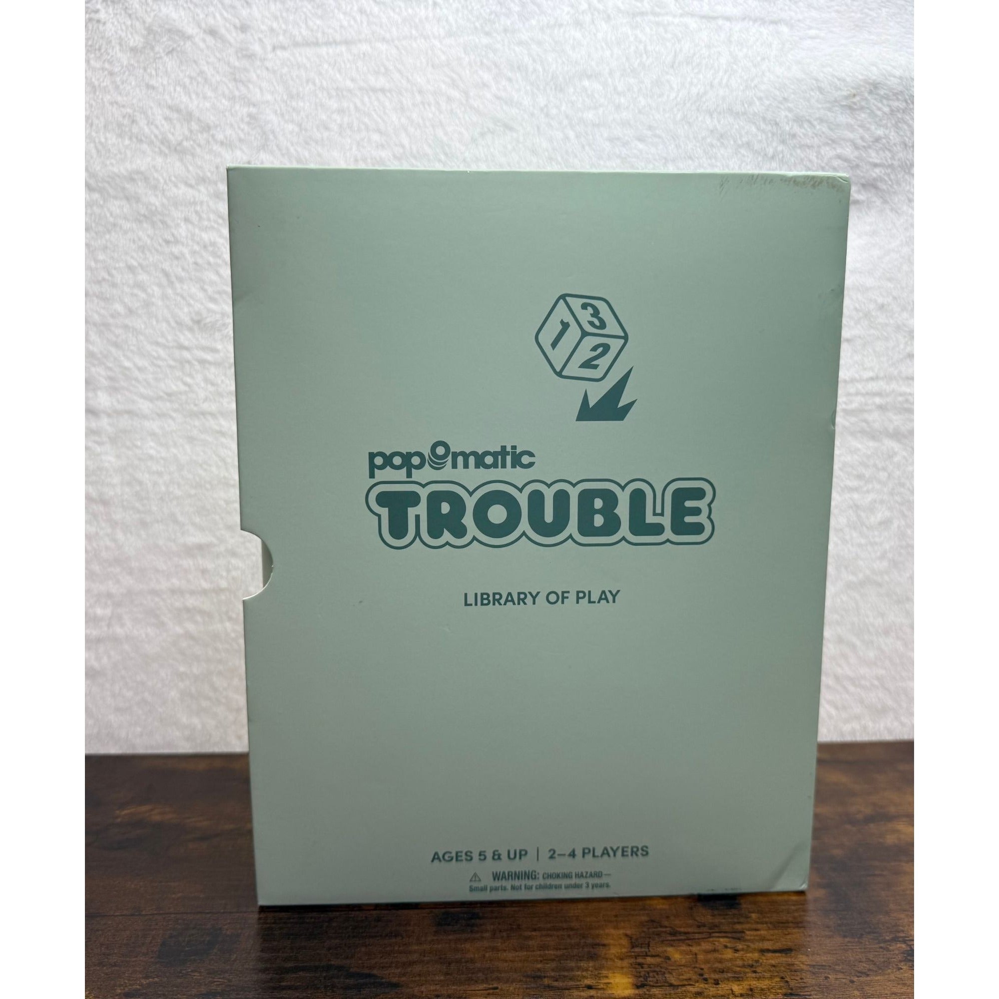 Pop-O-Matic Trouble Board Game Library Of Play Edition Ages 5+ 2-4 Players