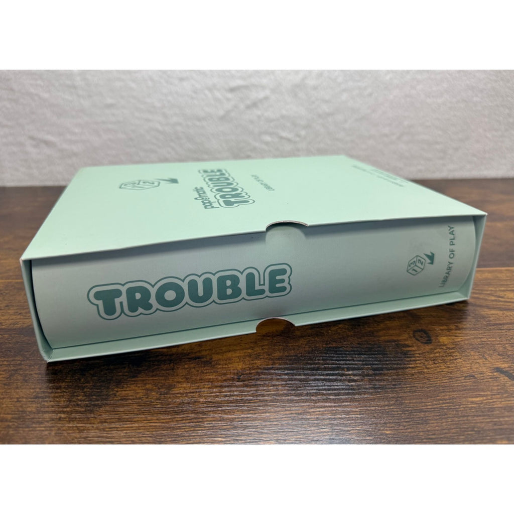 Pop-O-Matic Trouble Board Game Library Of Play Edition Ages 5+ 2-4 Players