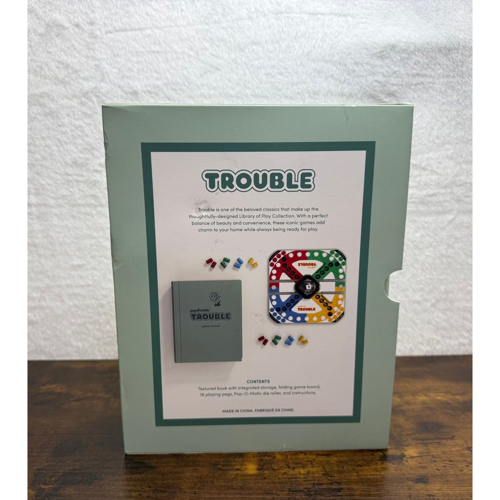 Pop-O-Matic Trouble Board Game Library Of Play Edition Ages 5+ 2-4 Players