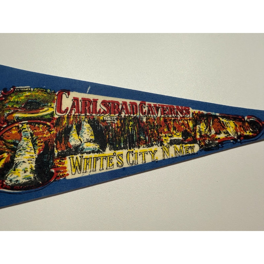 Vintage Carlsbad Caverns White's City, New Mexico pennant