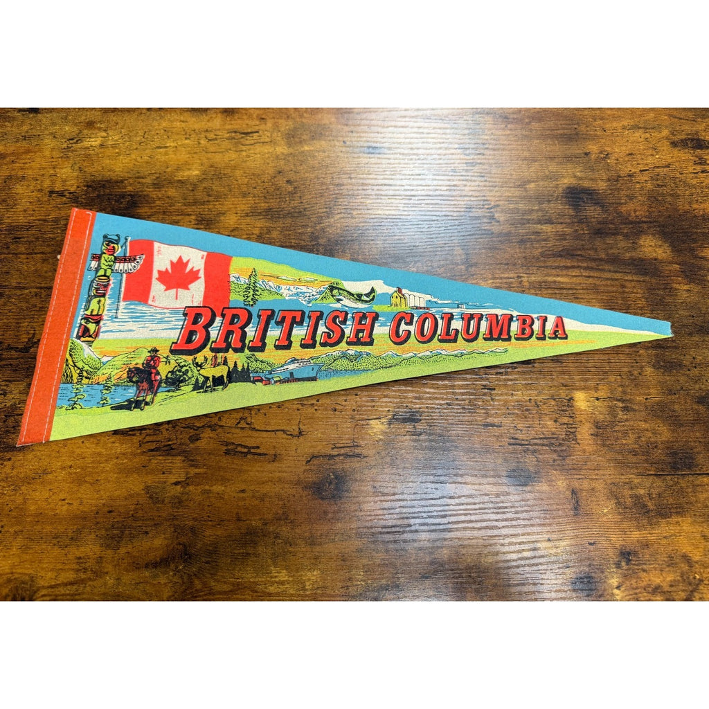 Vintage British Columbia pennant