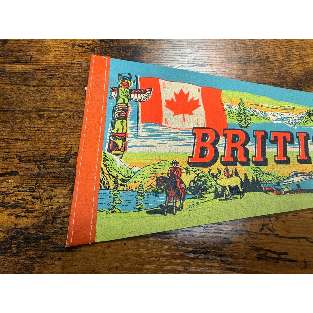 Vintage British Columbia pennant