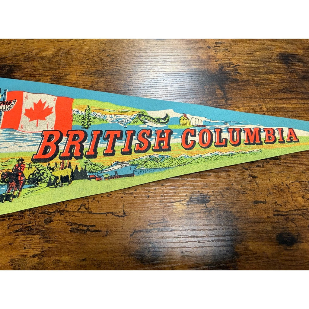 Vintage British Columbia pennant