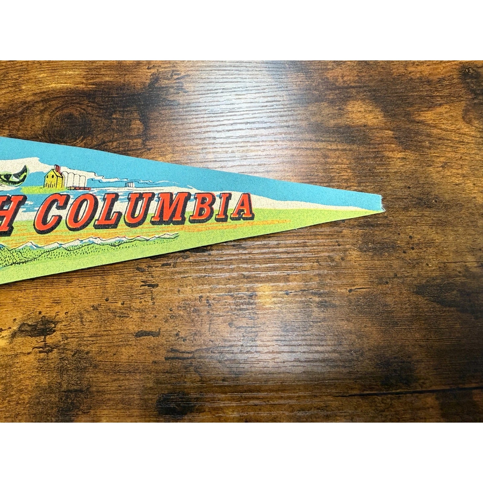 Vintage British Columbia pennant