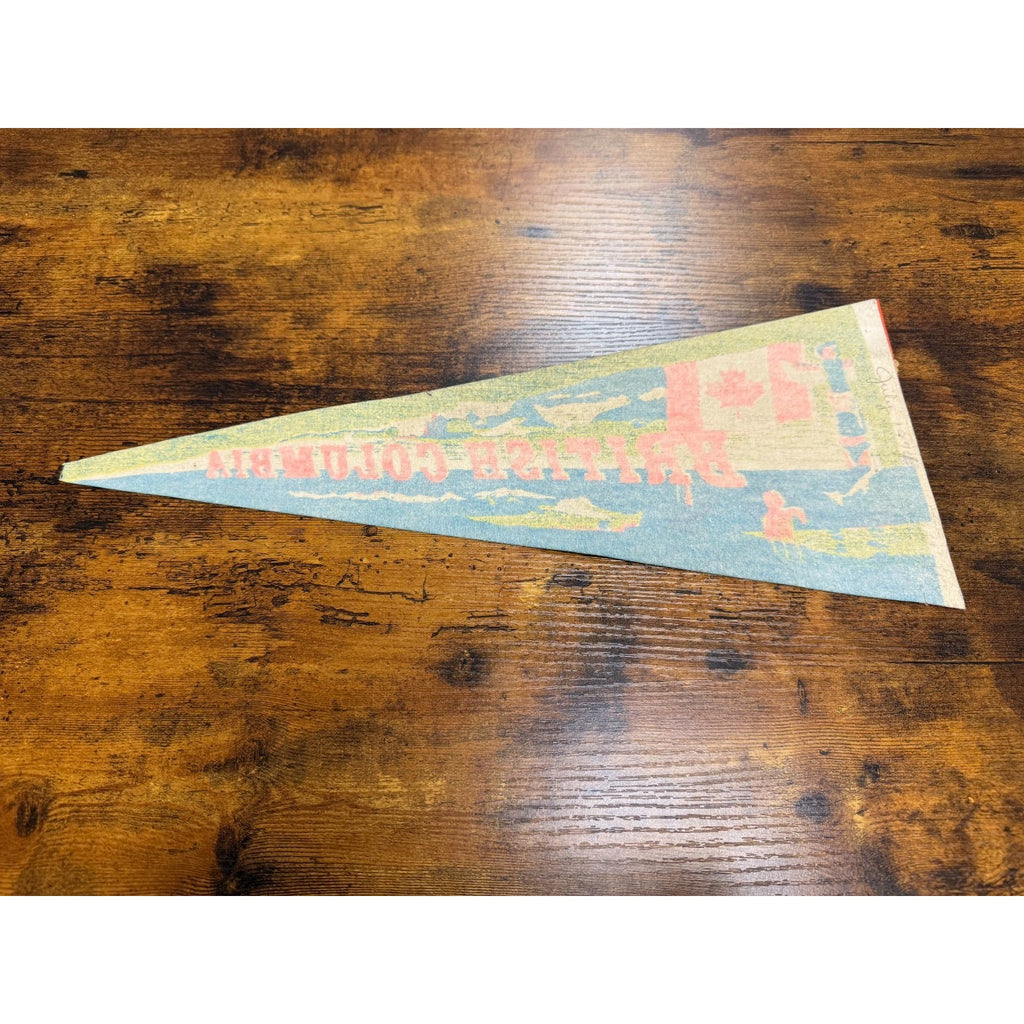 Vintage British Columbia pennant