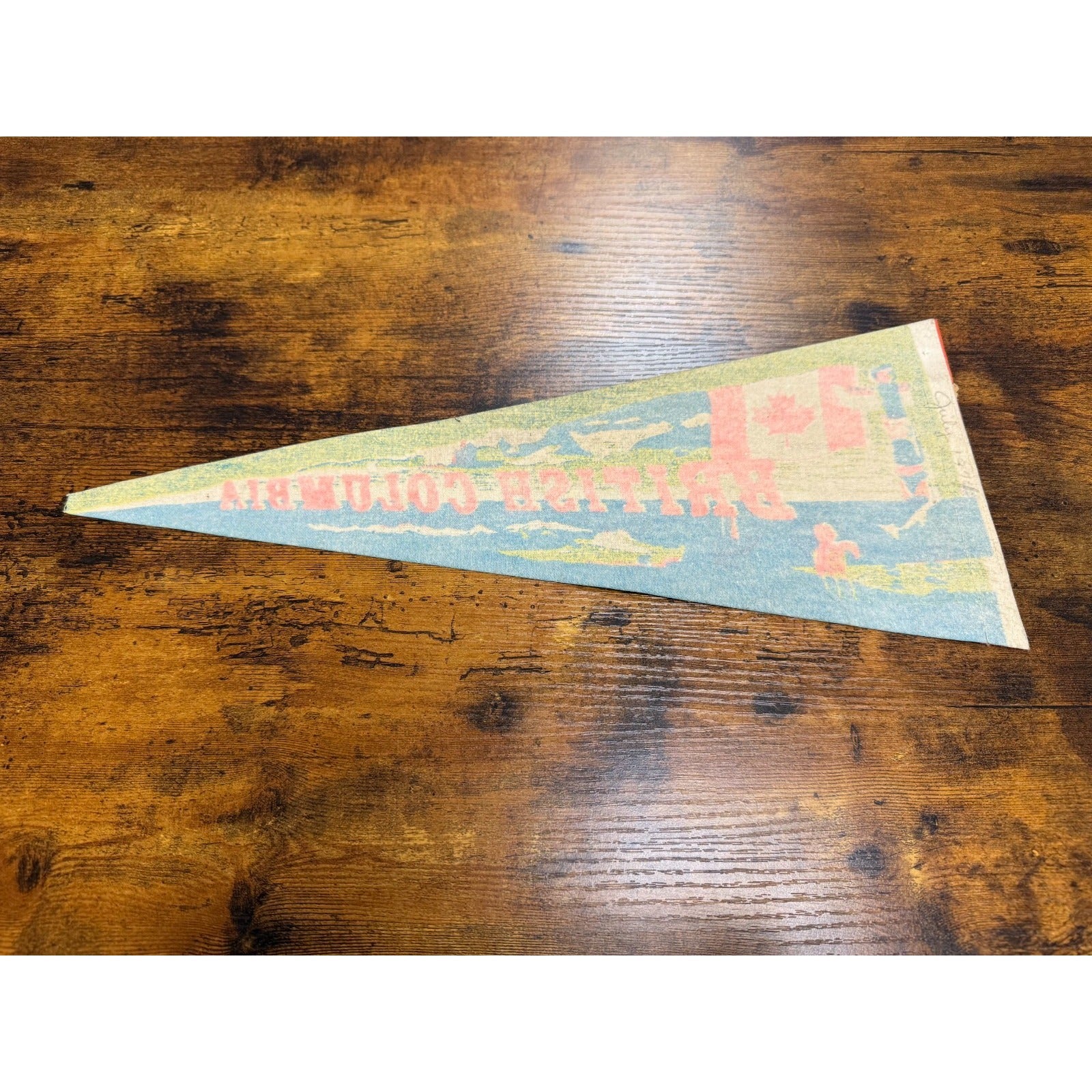 Vintage British Columbia pennant