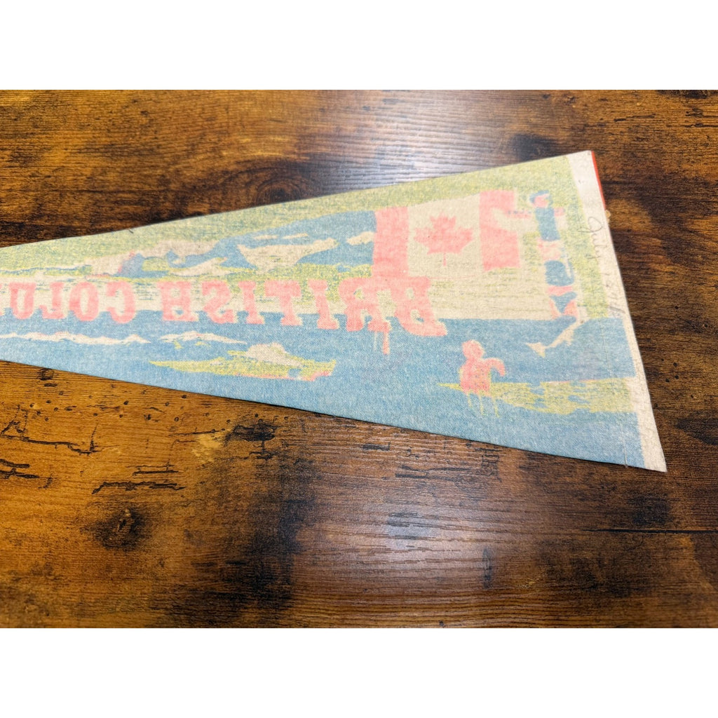 Vintage British Columbia pennant
