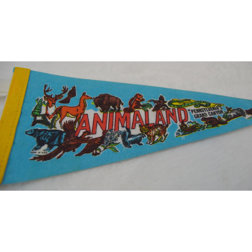 Vintage Animaland Pennsylvania's Grand Canyon pennant