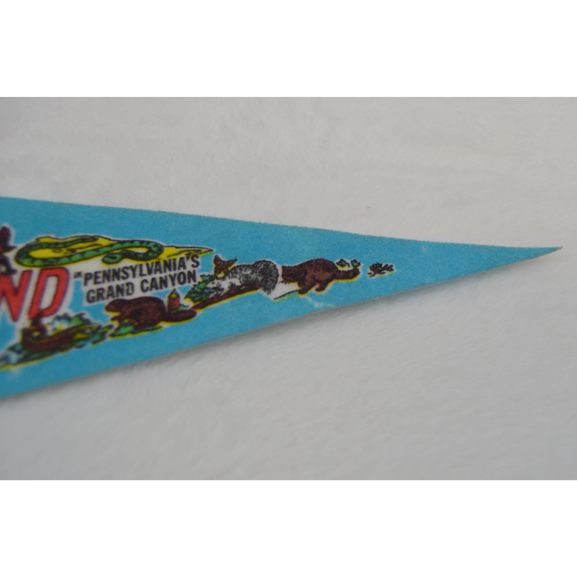 Vintage Animaland Pennsylvania's Grand Canyon pennant