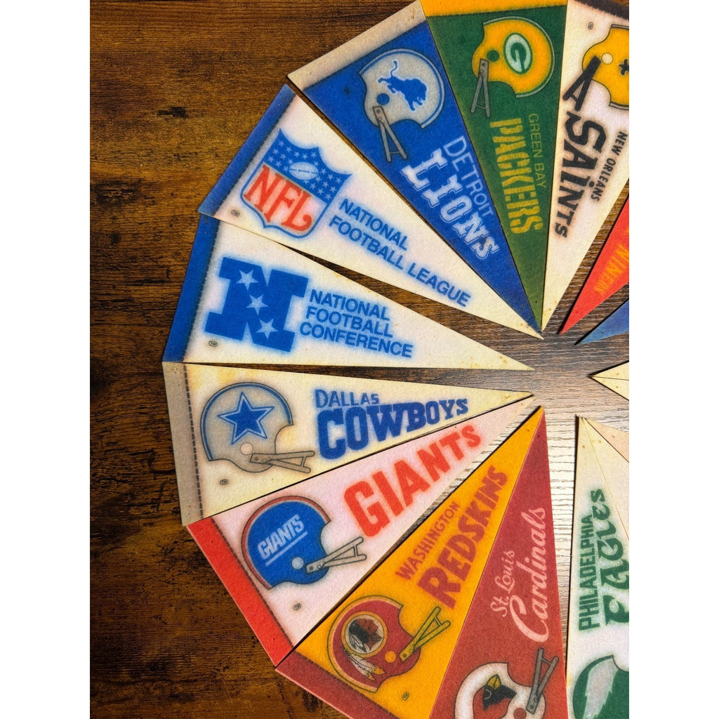 Vintage NFL NFC mini pennant set