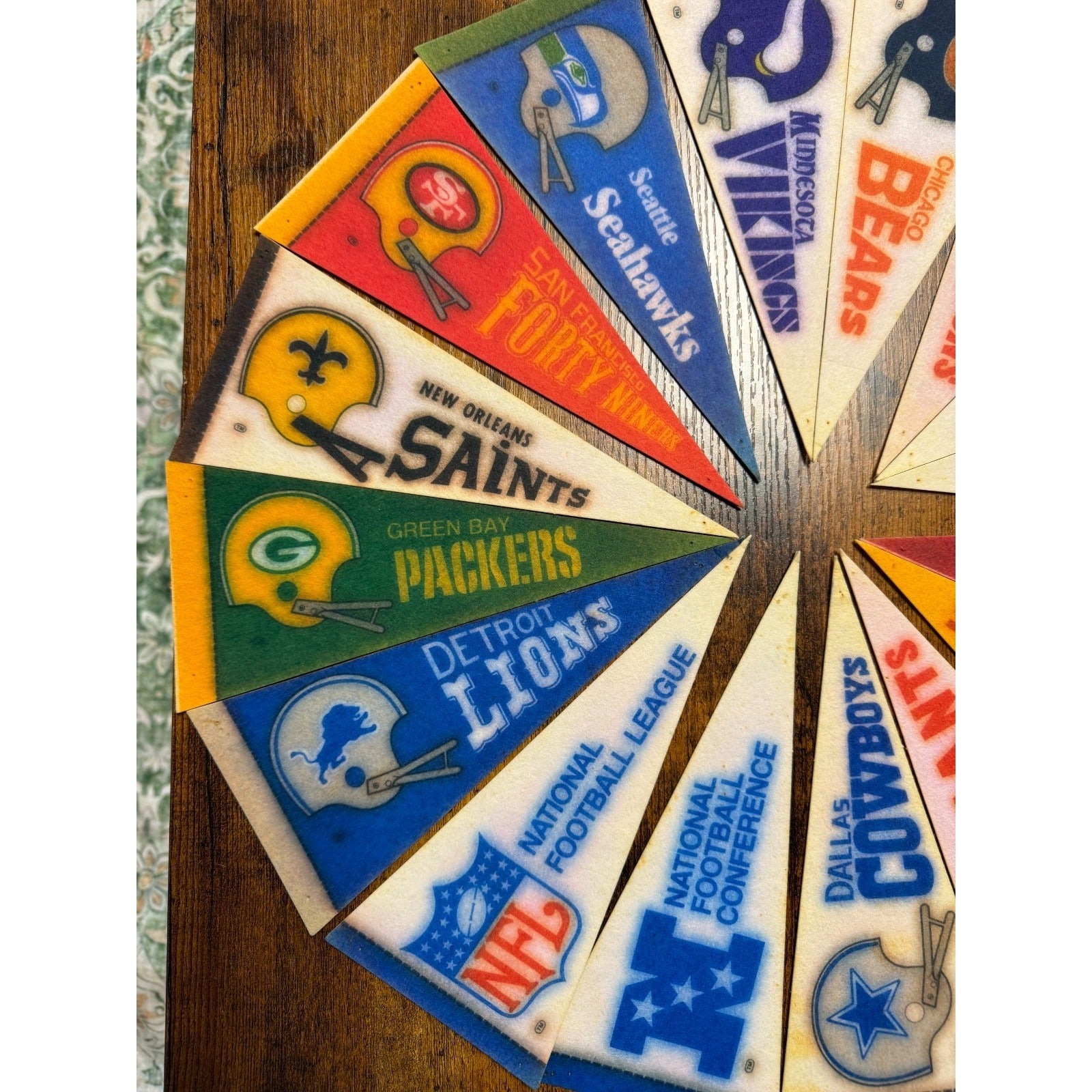 Vintage NFL NFC mini pennant set