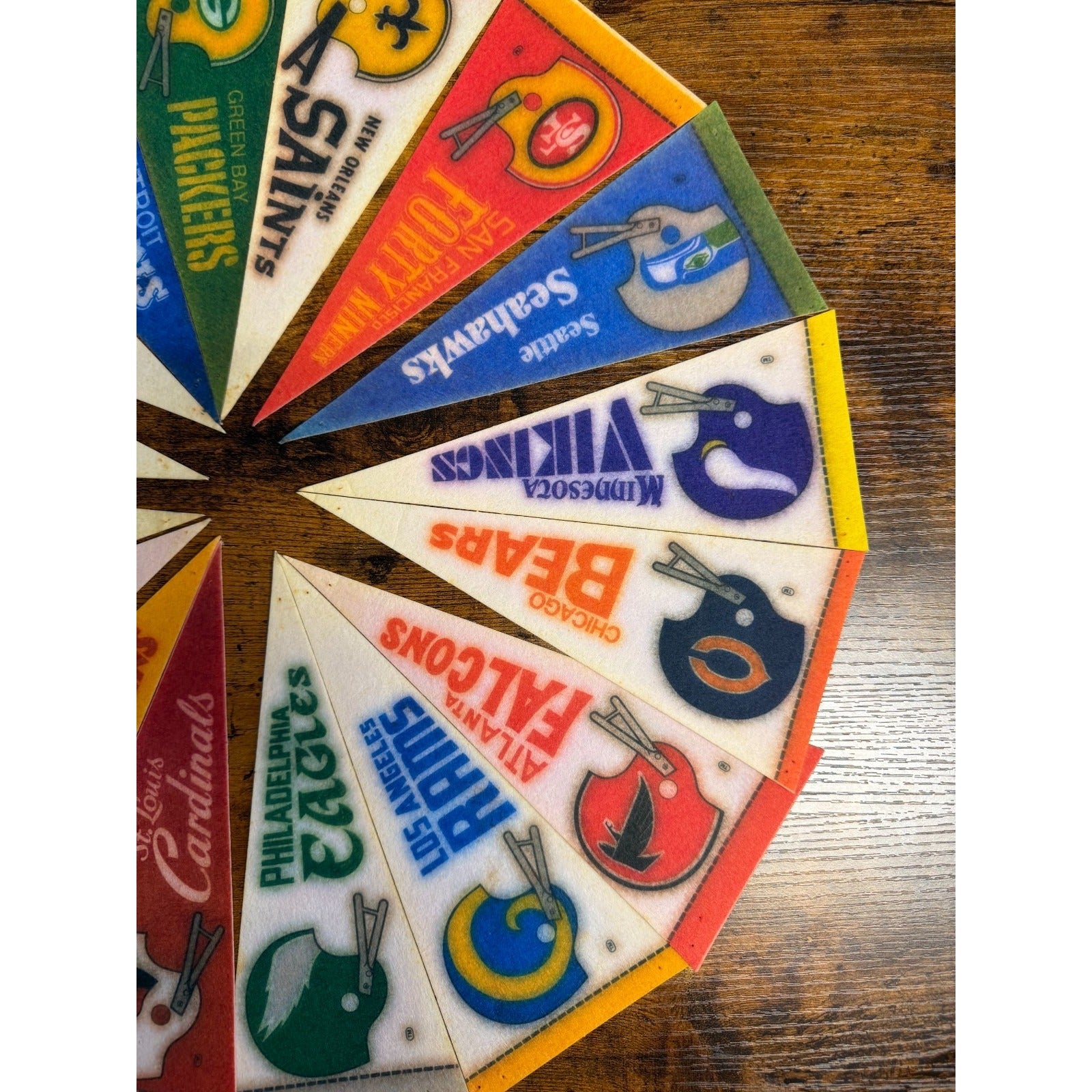Vintage NFL NFC mini pennant set
