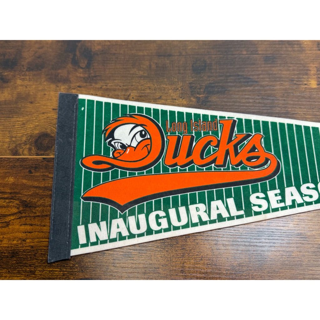 Long Island Ducks Inaugural Season 2000 Vintage Felt Pennant 26.5 inches