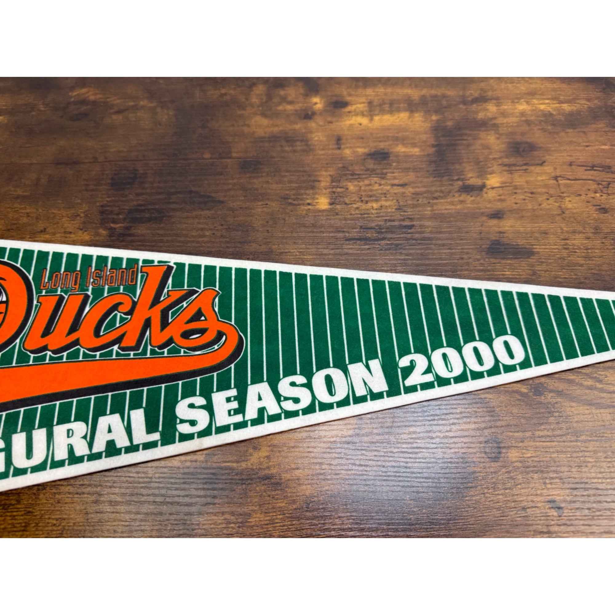 Long Island Ducks Inaugural Season 2000 Vintage Felt Pennant 26.5 inches