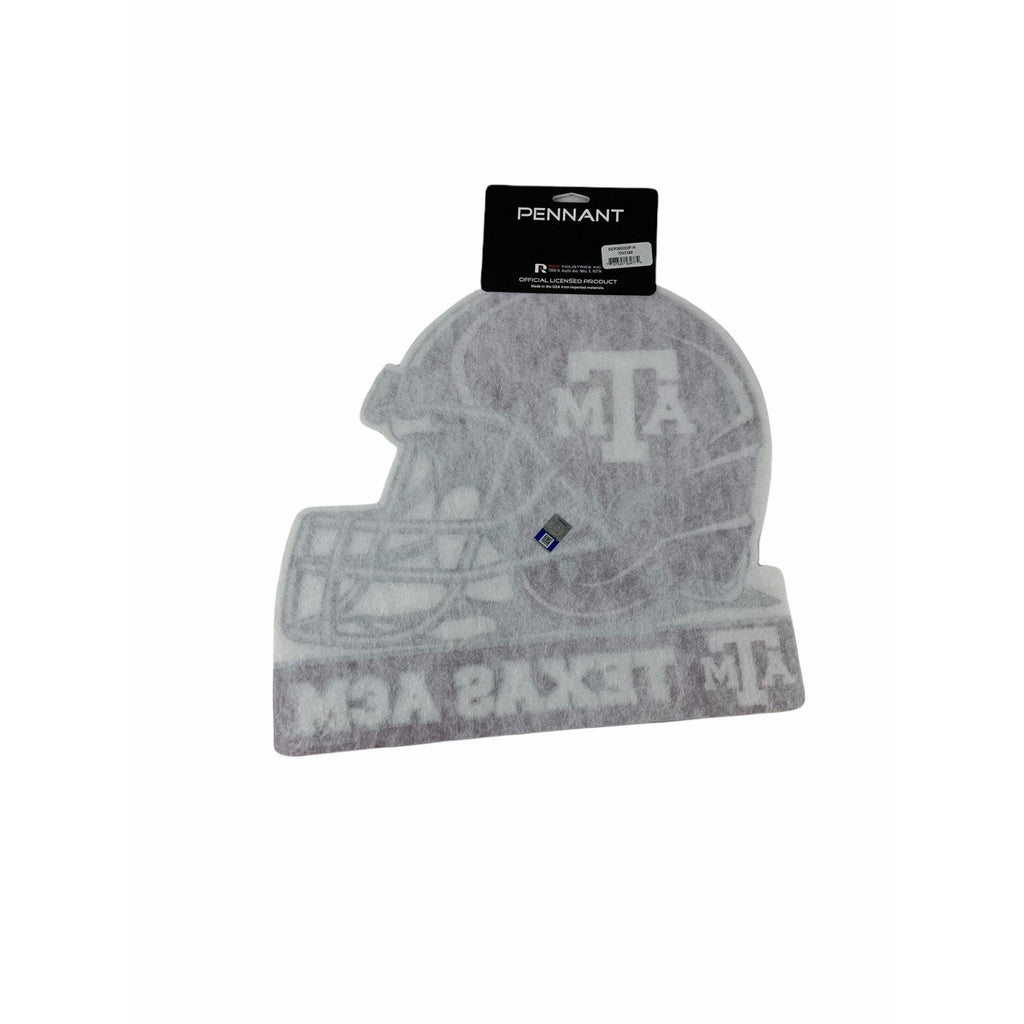 Texas A&M die cut helmet pennant