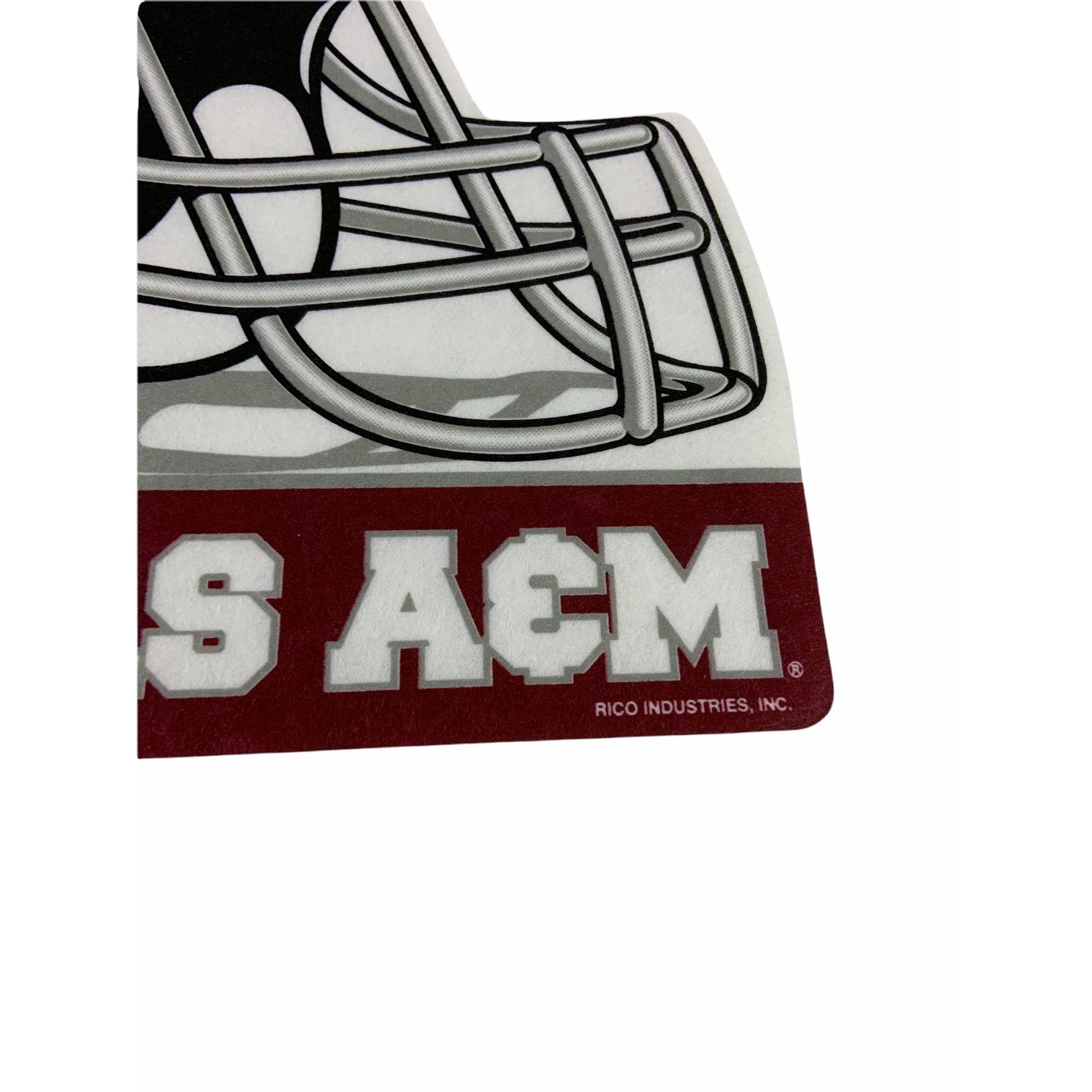 Texas A&M die cut helmet pennant