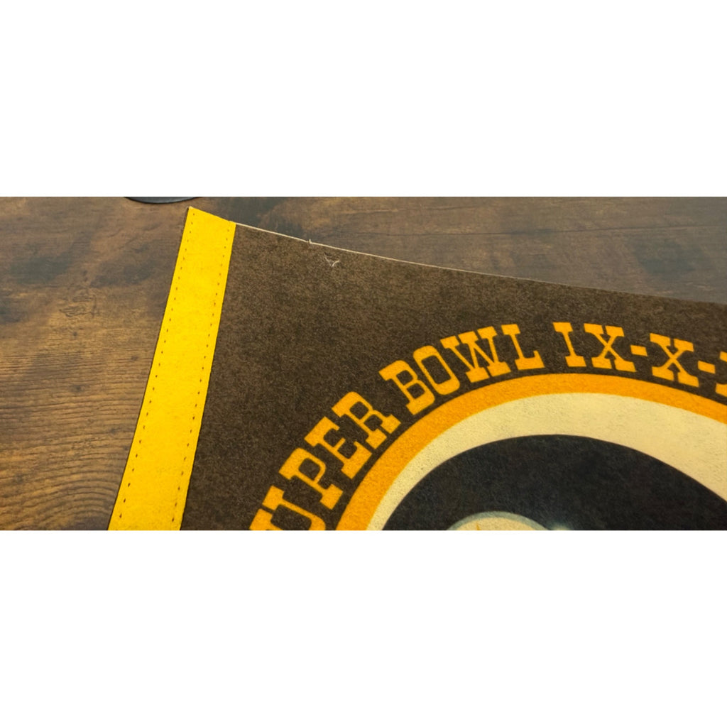 Vintage Pittsburgh Steelers Super Bowl Champions Felt Pennant